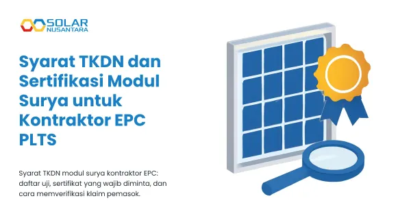 Syarat TKDN dan Sertifikasi Modul Surya untuk Kontraktor EPC PLTS